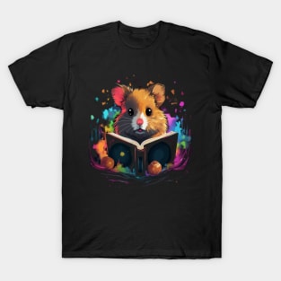 Hamster Reads Book T-Shirt